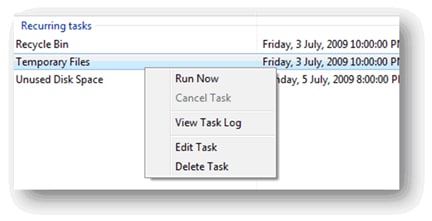 running tasks