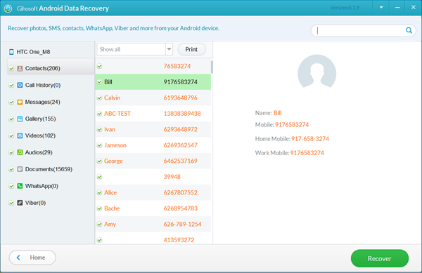 Free Registration Code For Gihosoft Android Data Recovery Software