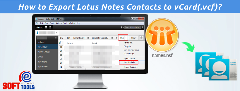 Export Lotus Notes Contacts to vCard Export Lotus Notes Contacts to vCard