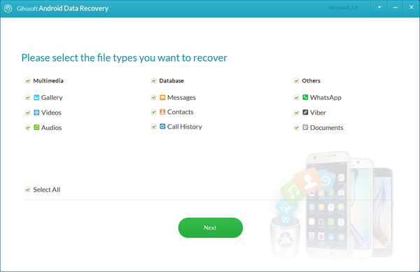 Gihosoft Free Android Data Recovery is best Samsung Data Recovery Solution.