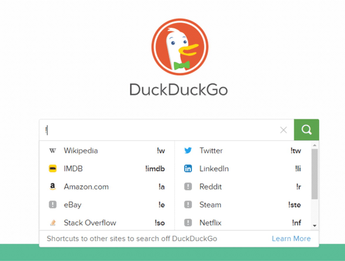 use duckduckgo in chrome